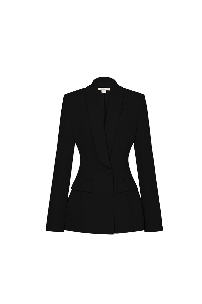 Michelle Tailored Blazer in Classic Black