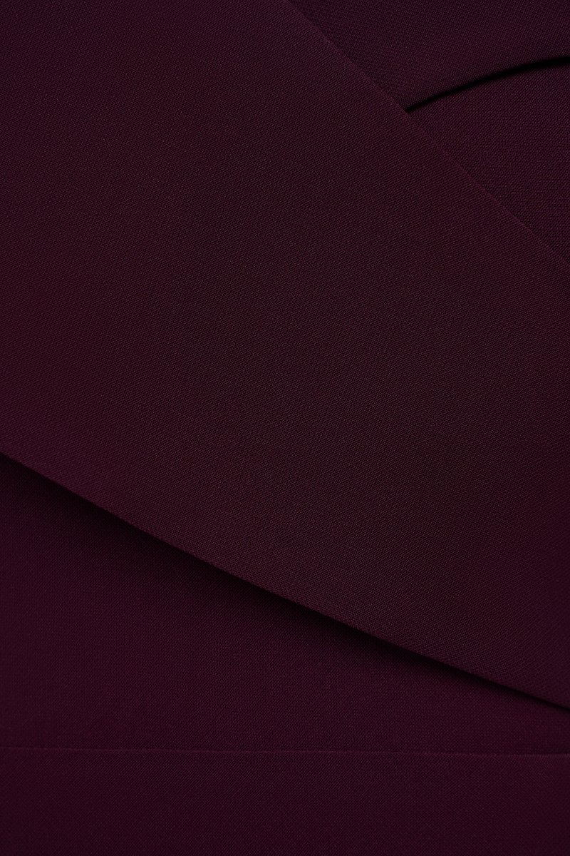 Vionnet Padded Cape Pencil Dress in Rosewood