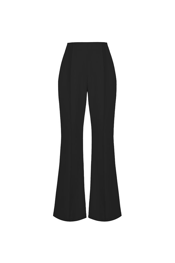 Michelle Flared Bell Pants in Classic Black