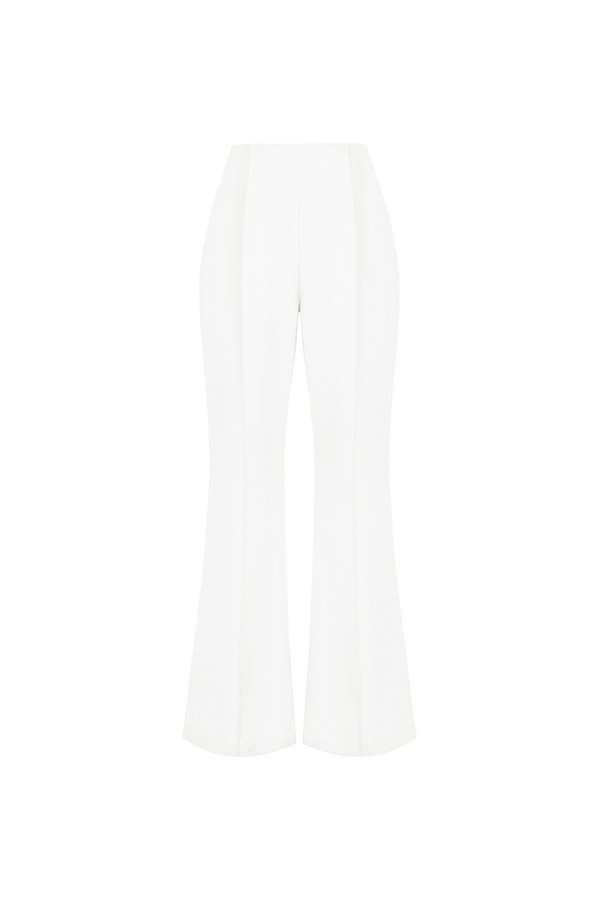 Michelle Flared Bell Pants in Iconic White
