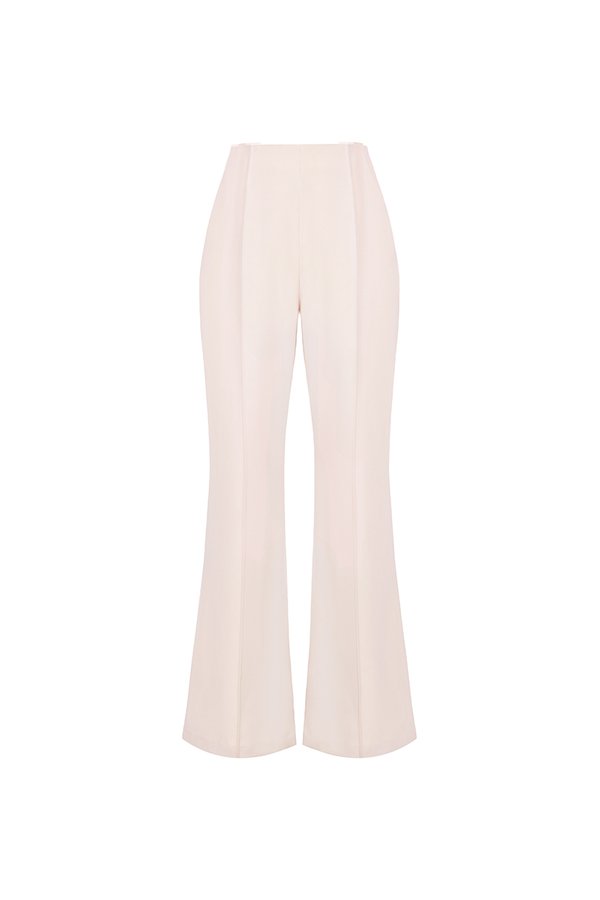 Michelle Flared Bell Pants in Powder Pink