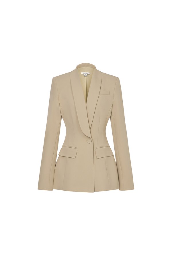 Michelle Tailored Blazer in Light Tres Naturale