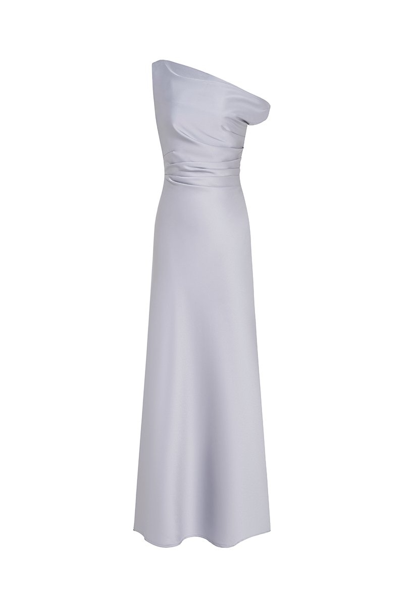 Callune Cowl Maxi Dress in Icy Blue