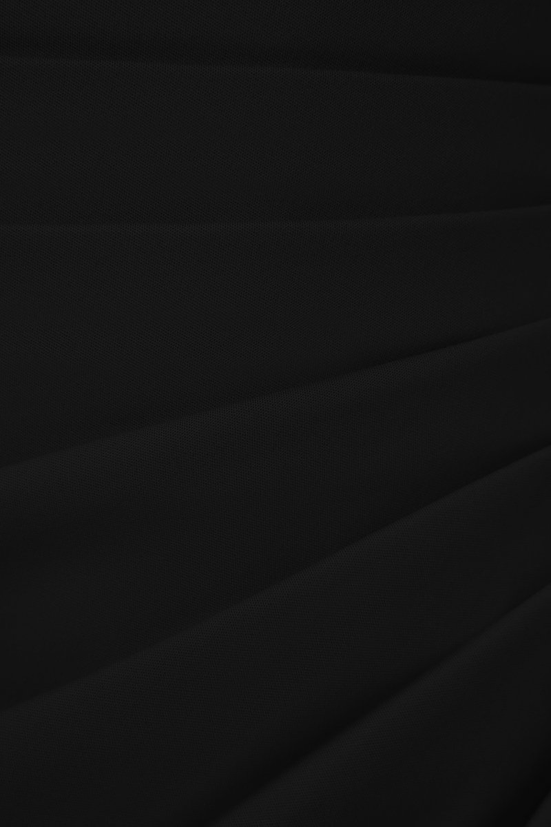 Cerise Pleated High Waist Skort in Classic Black