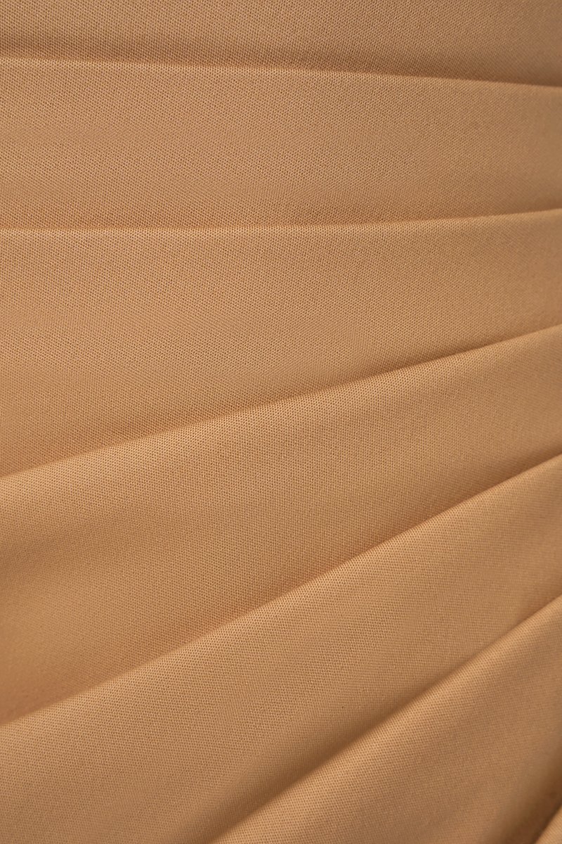 Cerise Pleated High Waist Skort in Fawn