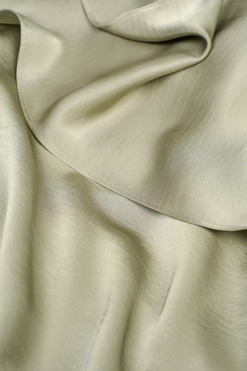 Echo Toga Shawl Maxi Dress in Metallic Sage