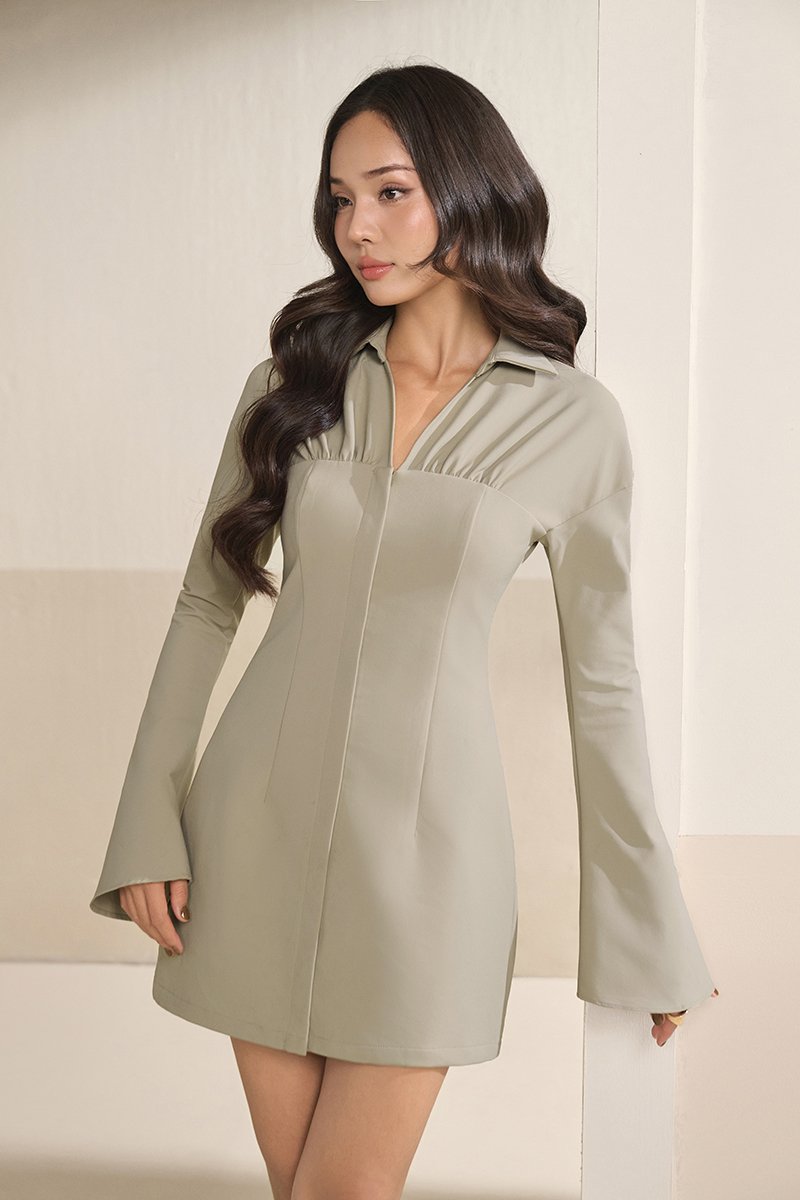 Eirisse Mini Shirtdress in Dune