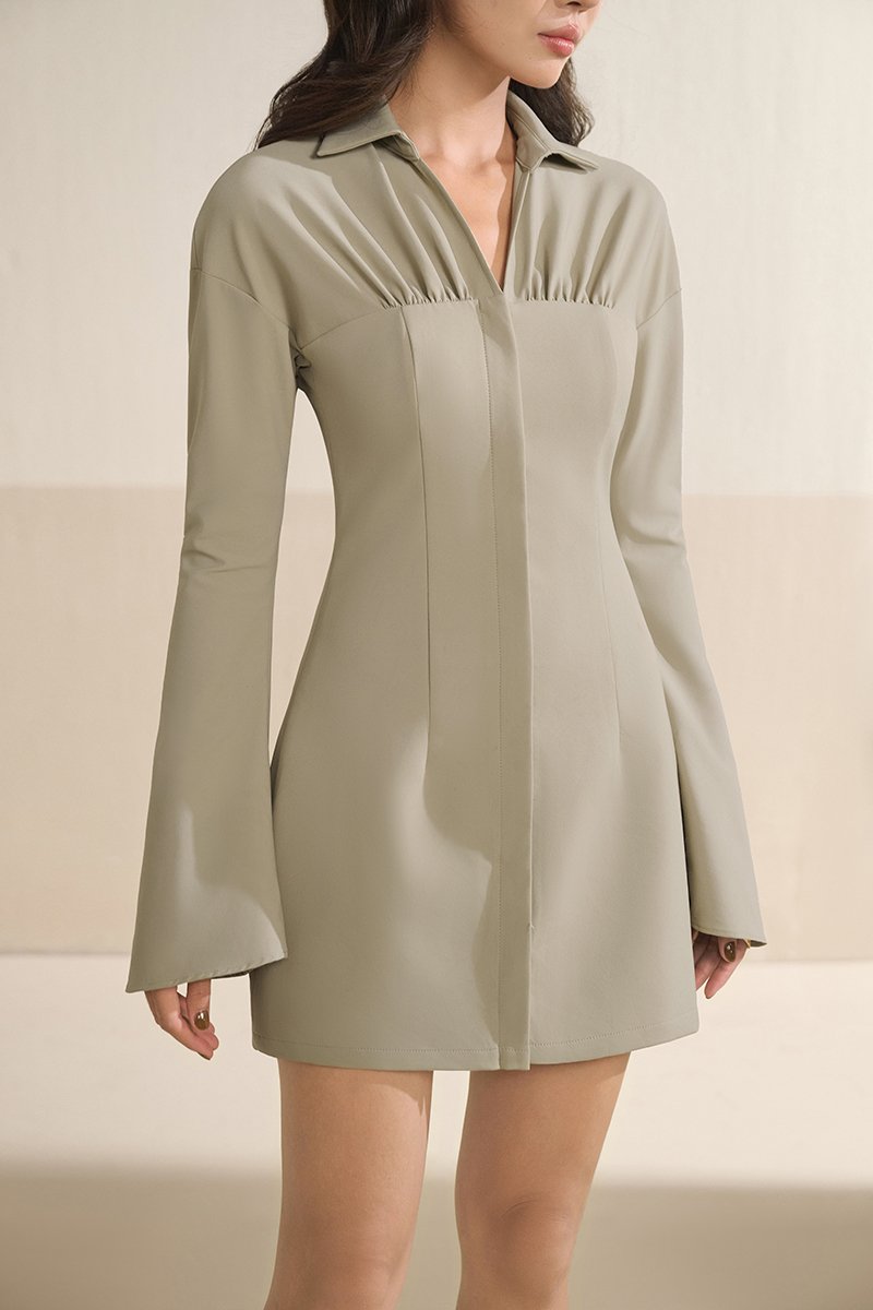 Eirisse Mini Shirtdress in Dune