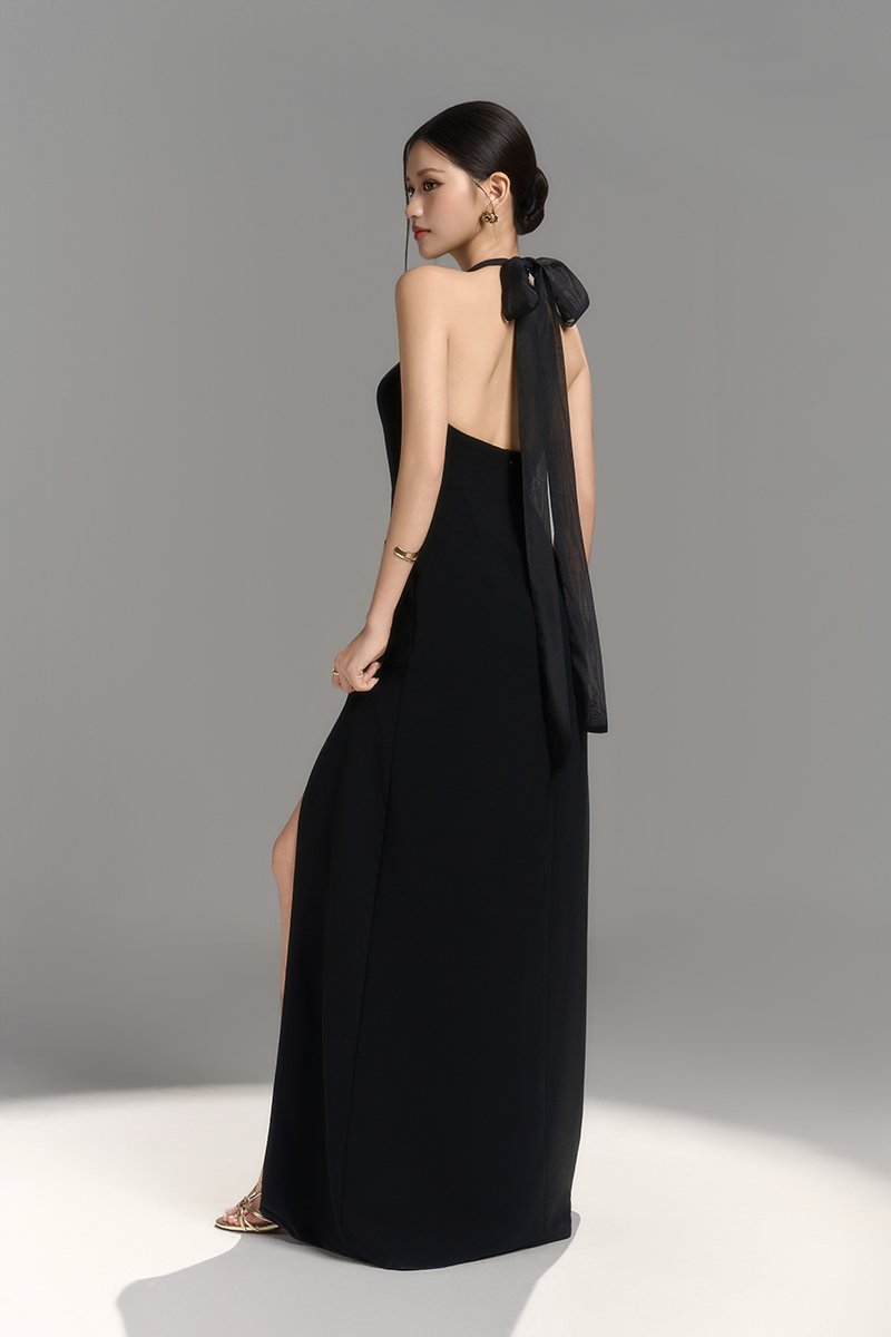 Liv Halter Maxi Dress in Classic Black