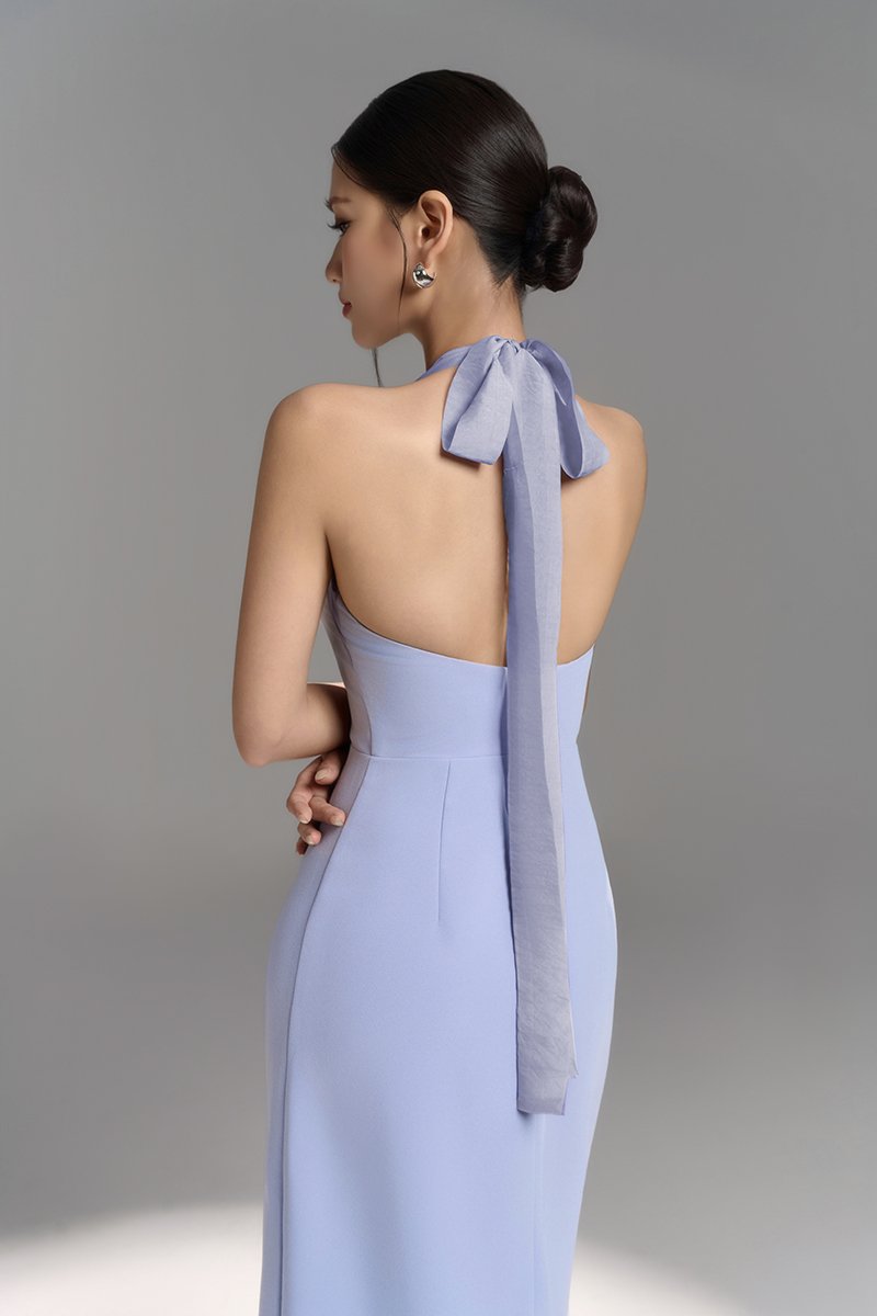 Liv Halter Maxi Dress in Periwinkle Blue