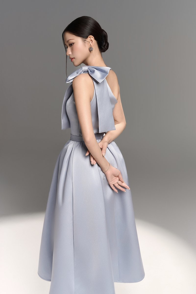 Lumira Midi Skirt in Icy Blue