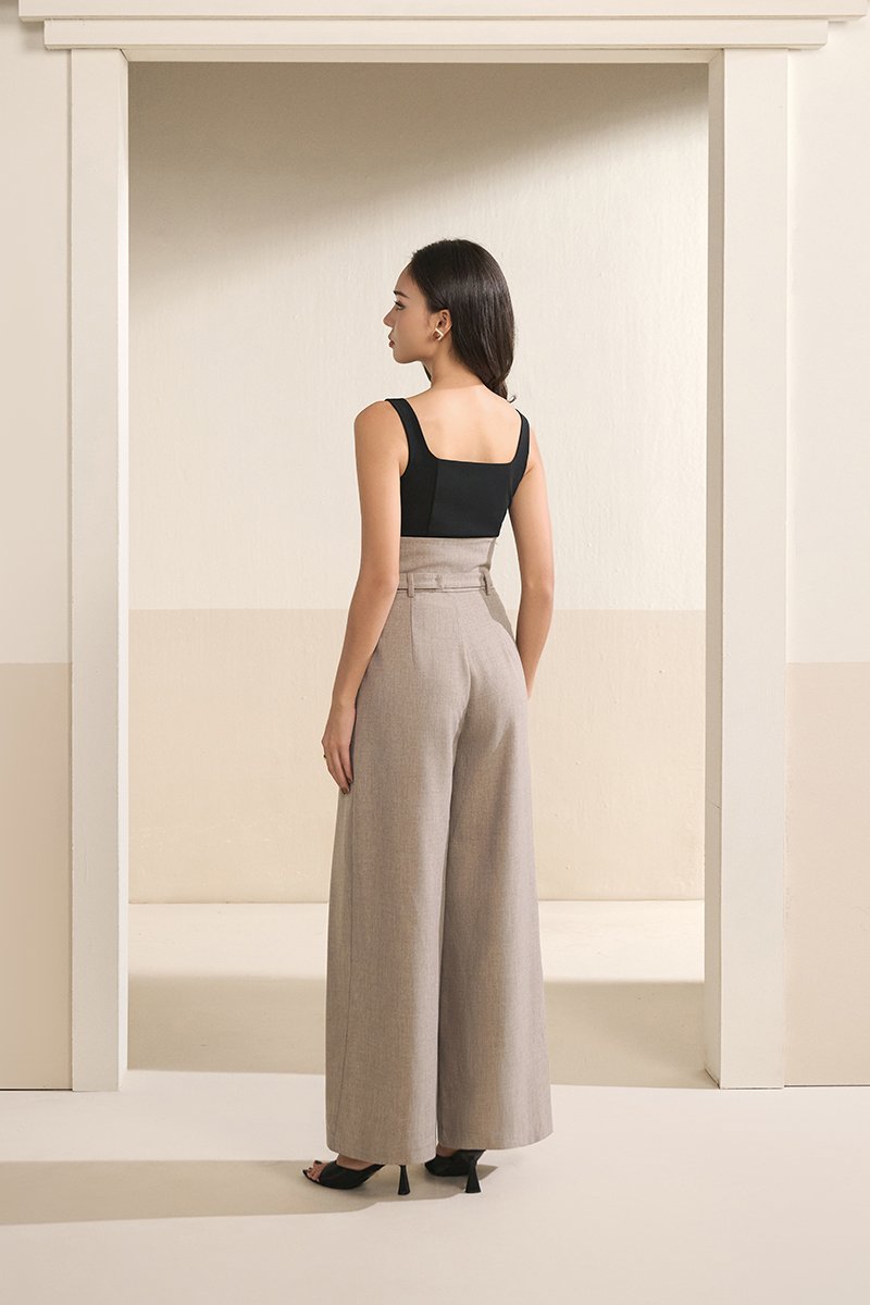 Parker 2-Way High Waist Pants in Light Mocha
