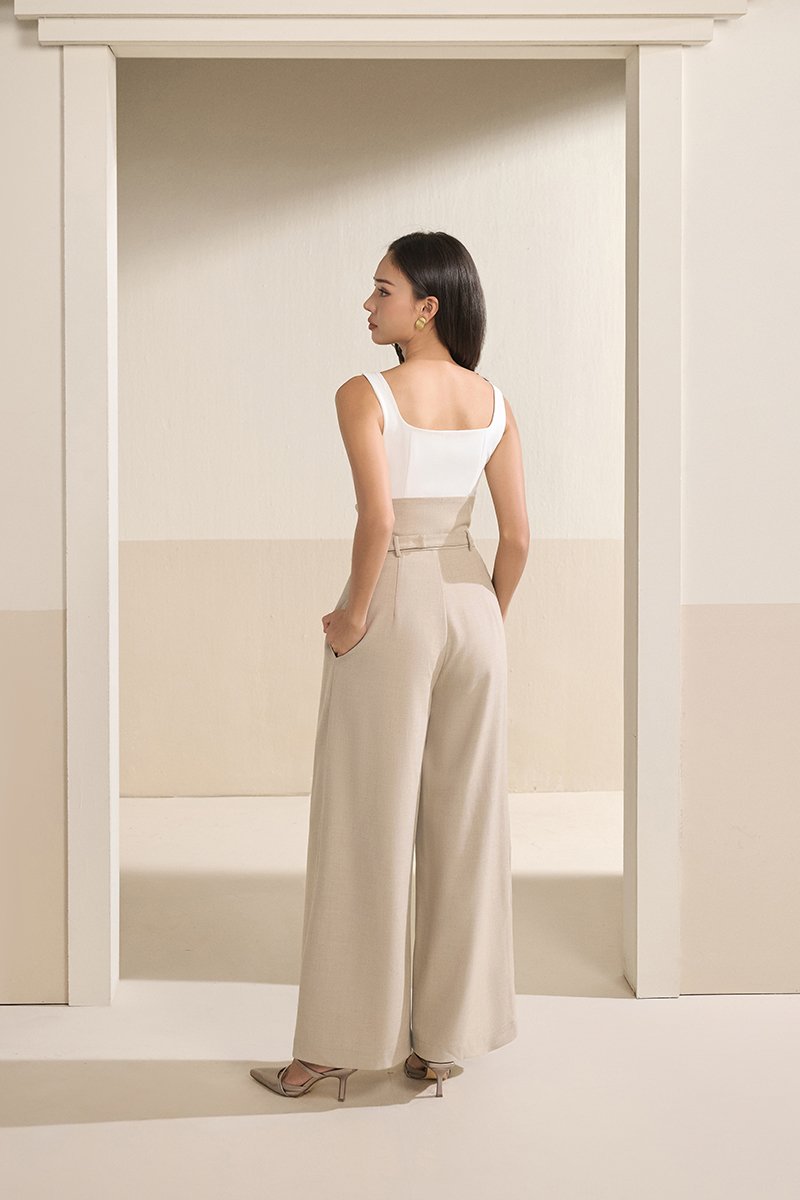 Parker 2-Way High Waist Pants in Wheat