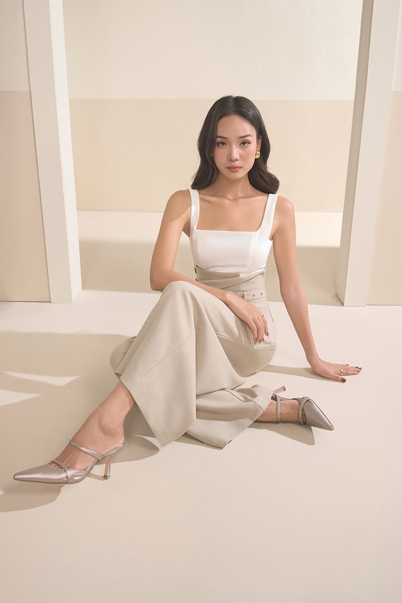 Parker 2-Way High Waist Pants in Wheat