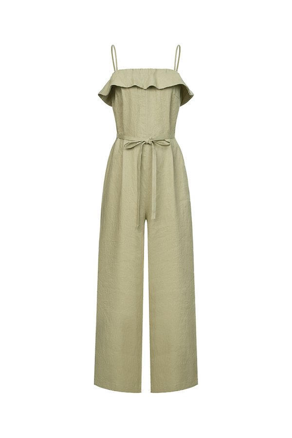 Amabel 2-Way Jumpsuit in Pale Olive