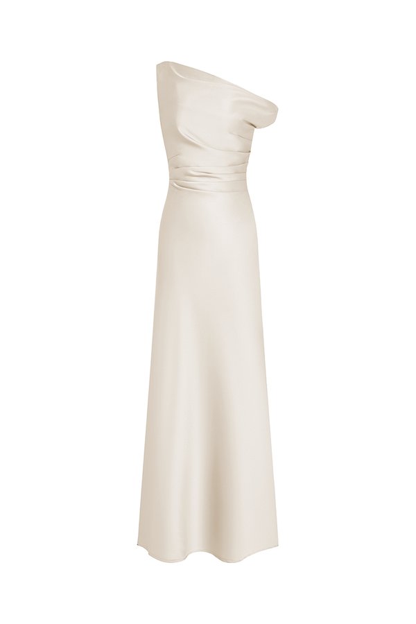 Callune Cowl Maxi Dress in Cream
