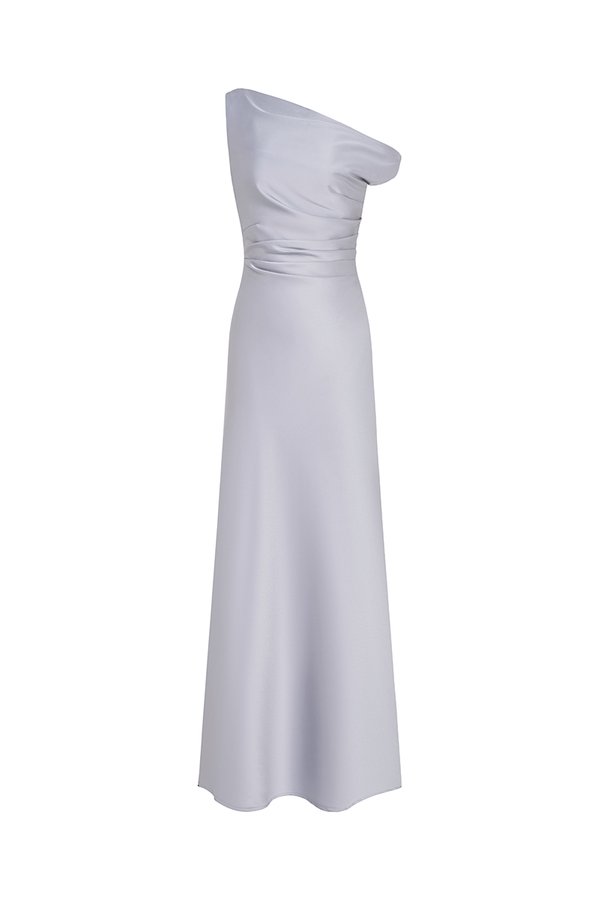 Callune Cowl Maxi Dress in Icy Blue