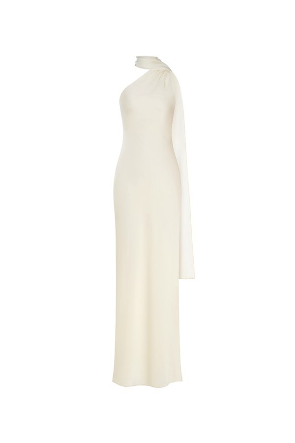 Echo Toga Shawl Maxi Dress in French Cream