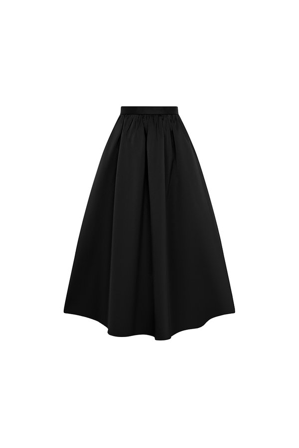 Lumira Midi Skirt in Classic Black