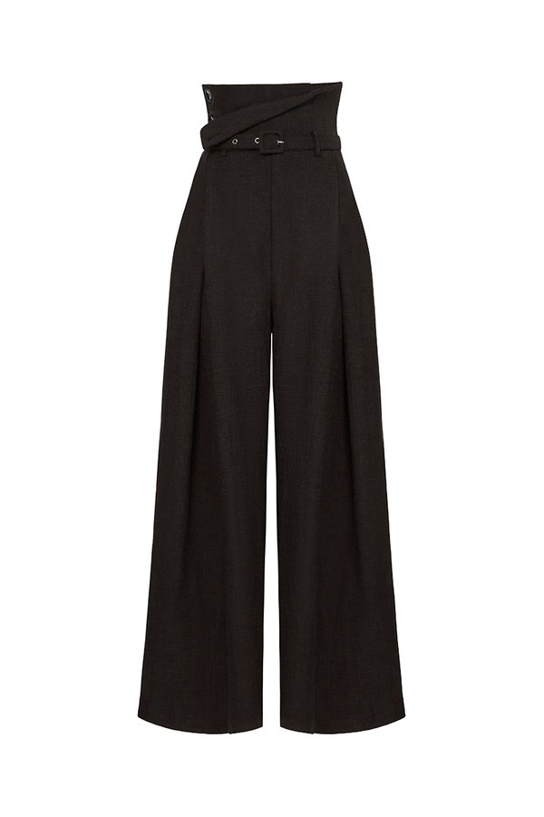 Parker 2-Way High Waist Pants in Charcoal Marl