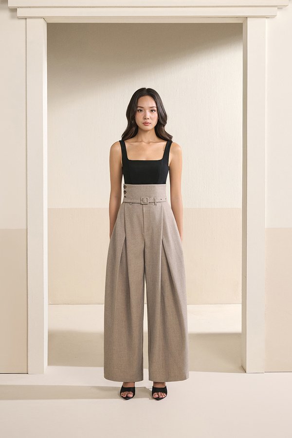 Parker 2-Way High Waist Pants in Light Mocha