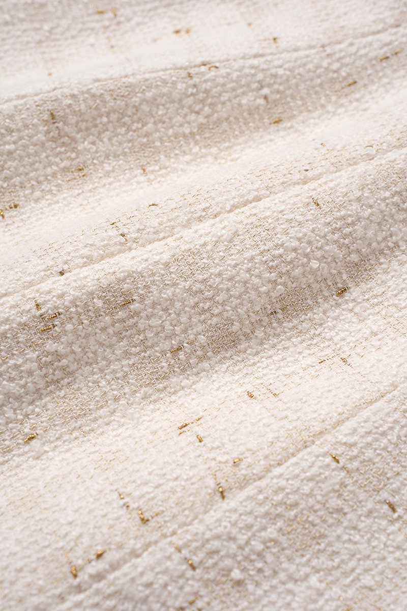 Audrina Square Neck Mini Dress in Cream