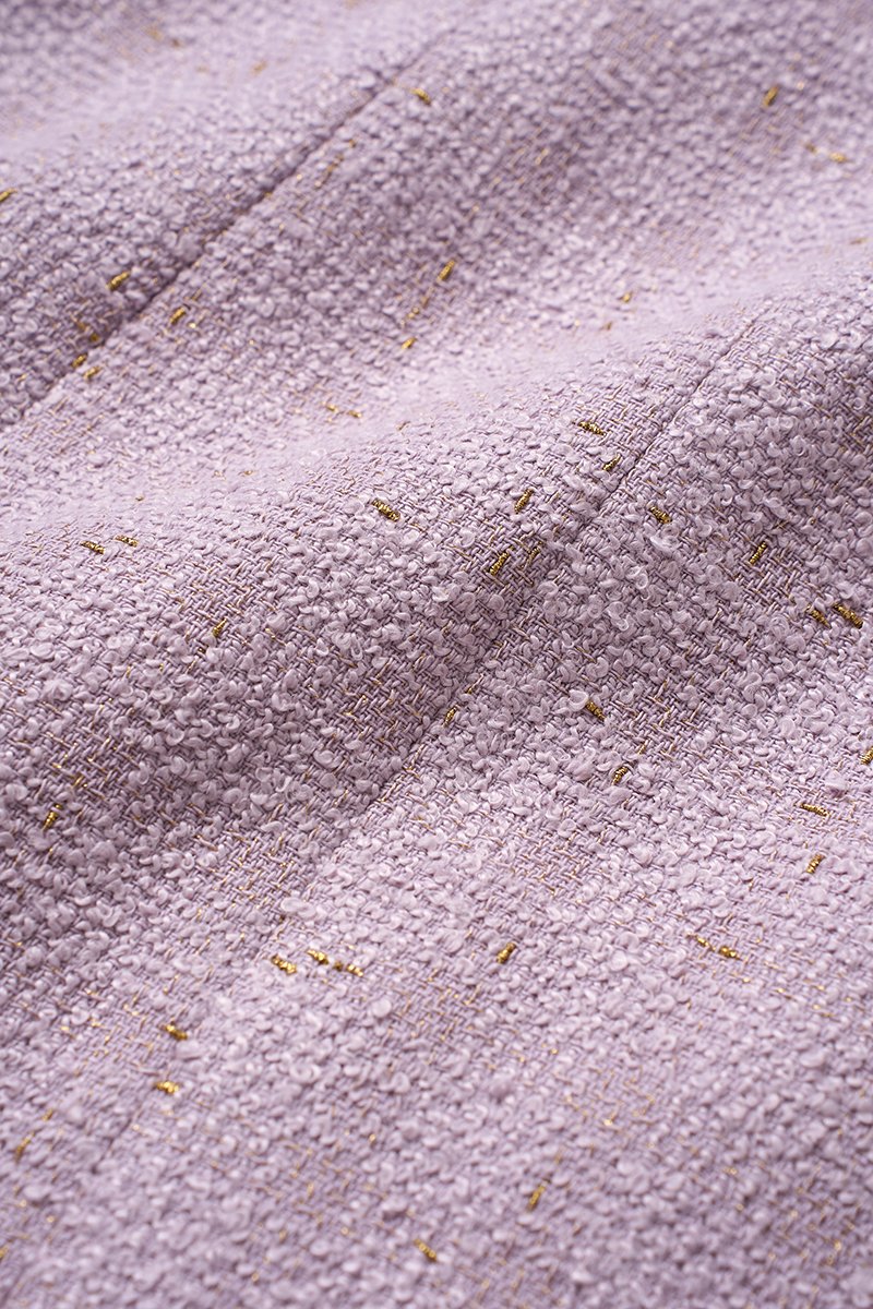 Audrina Square Neck Mini Dress in Soft Lilac