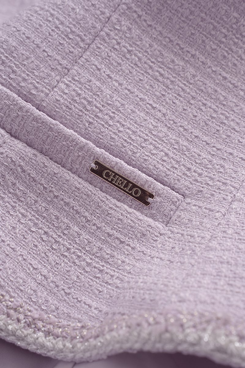 Irene V-Neckline Tailored Vest in French Lilac