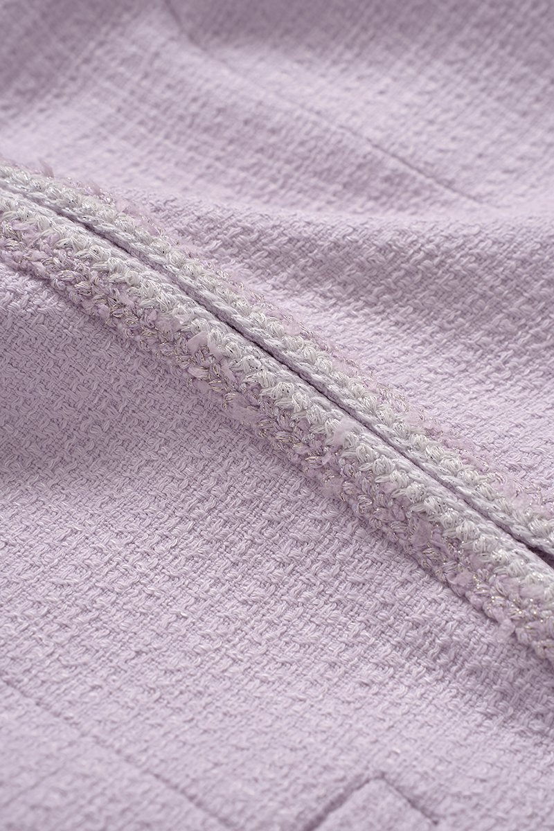 Irene V-Neckline Tailored Vest in French Lilac