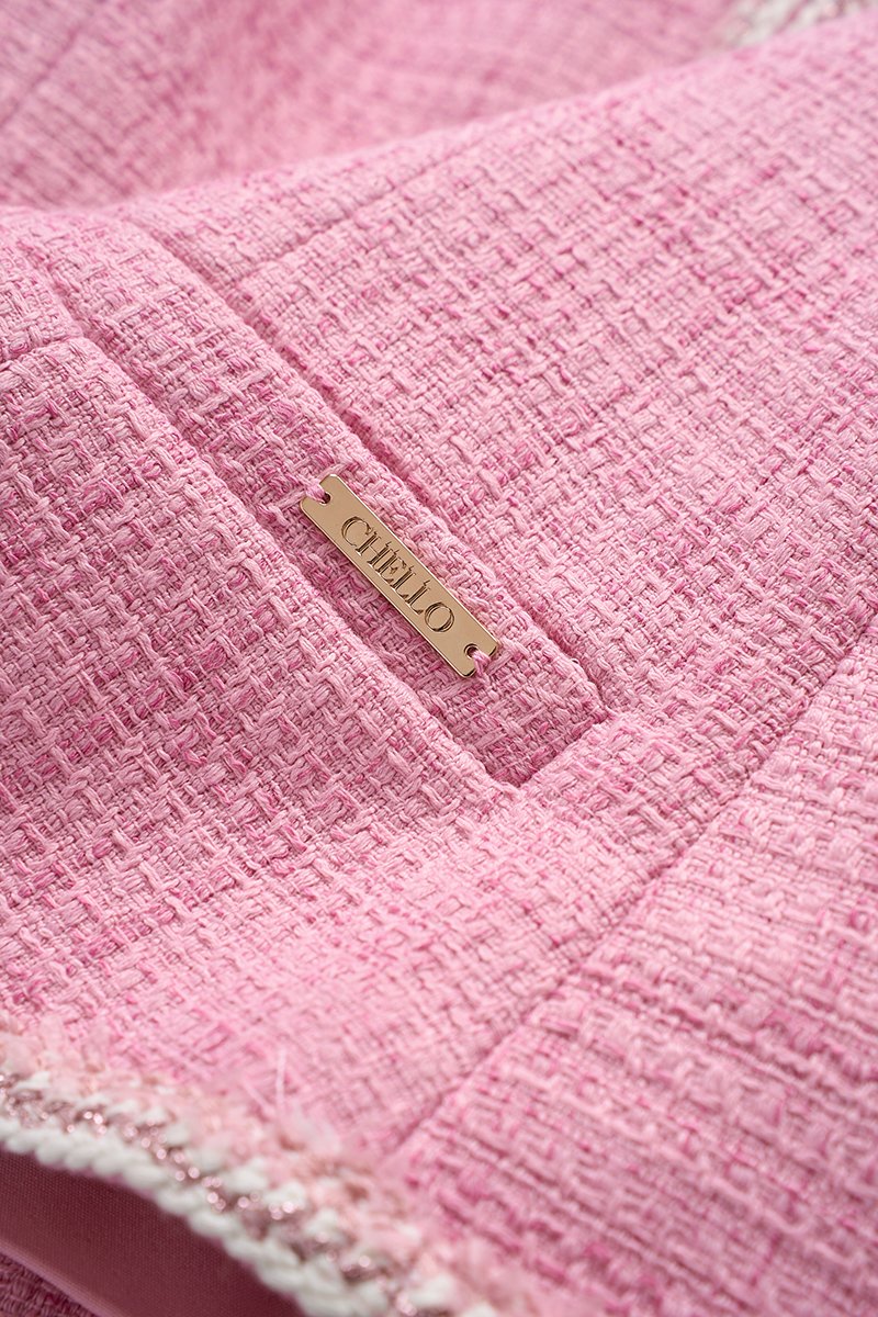 Irene V-Neckline Tailored Vest in Rosette