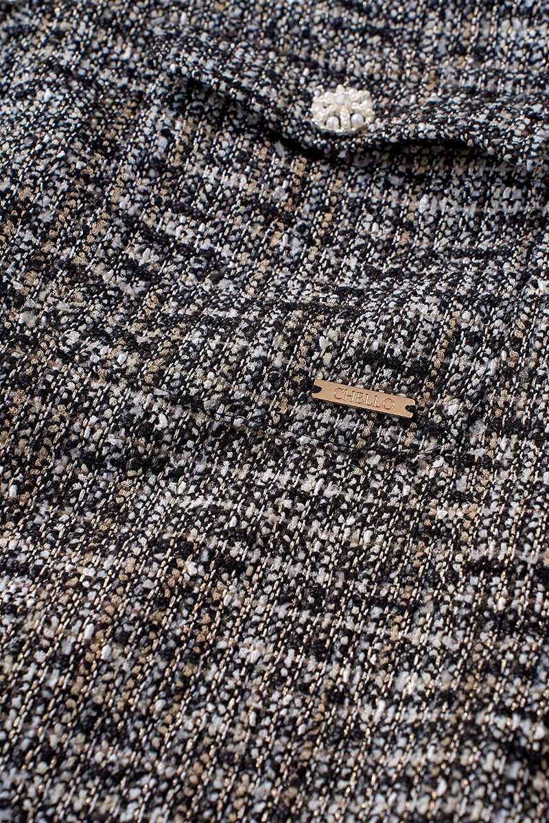 Isadora Square Neck Mini Dress in Black