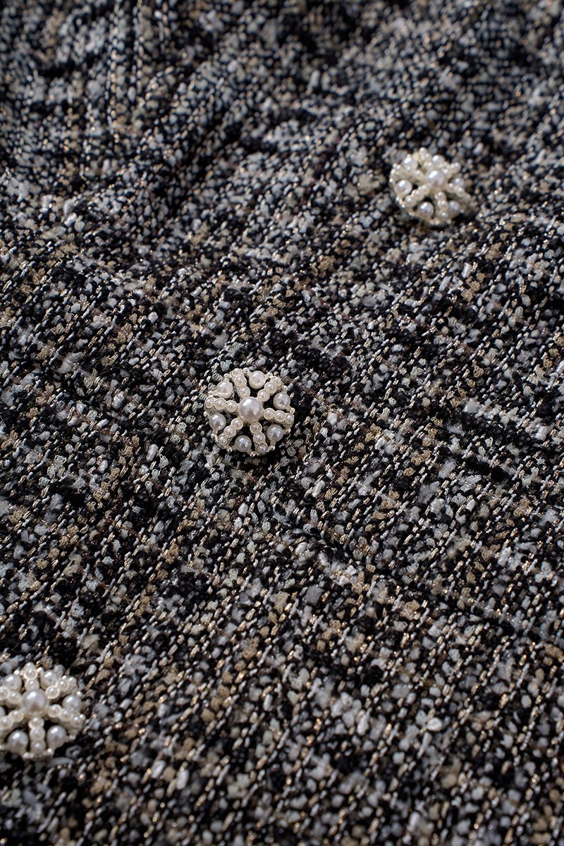 Isadora Square Neck Mini Dress in Black