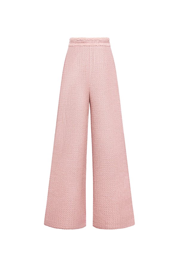 Nolyn High Waist Straight Pants in Crepe Pink