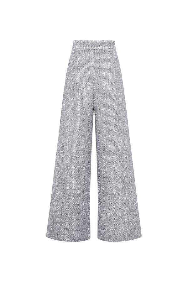 Nolyn High Waist Straight Pants in Lavender Grey