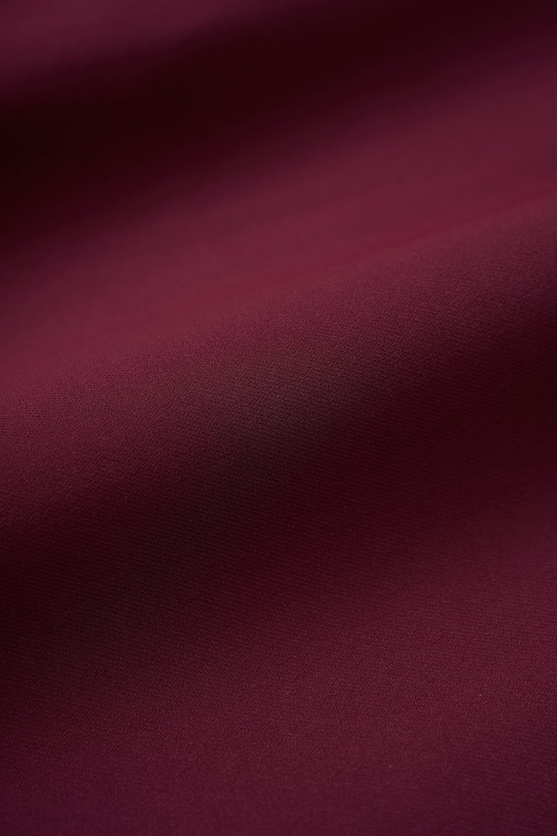 Ad&egrave;le Padded Column Dress in Wine Red