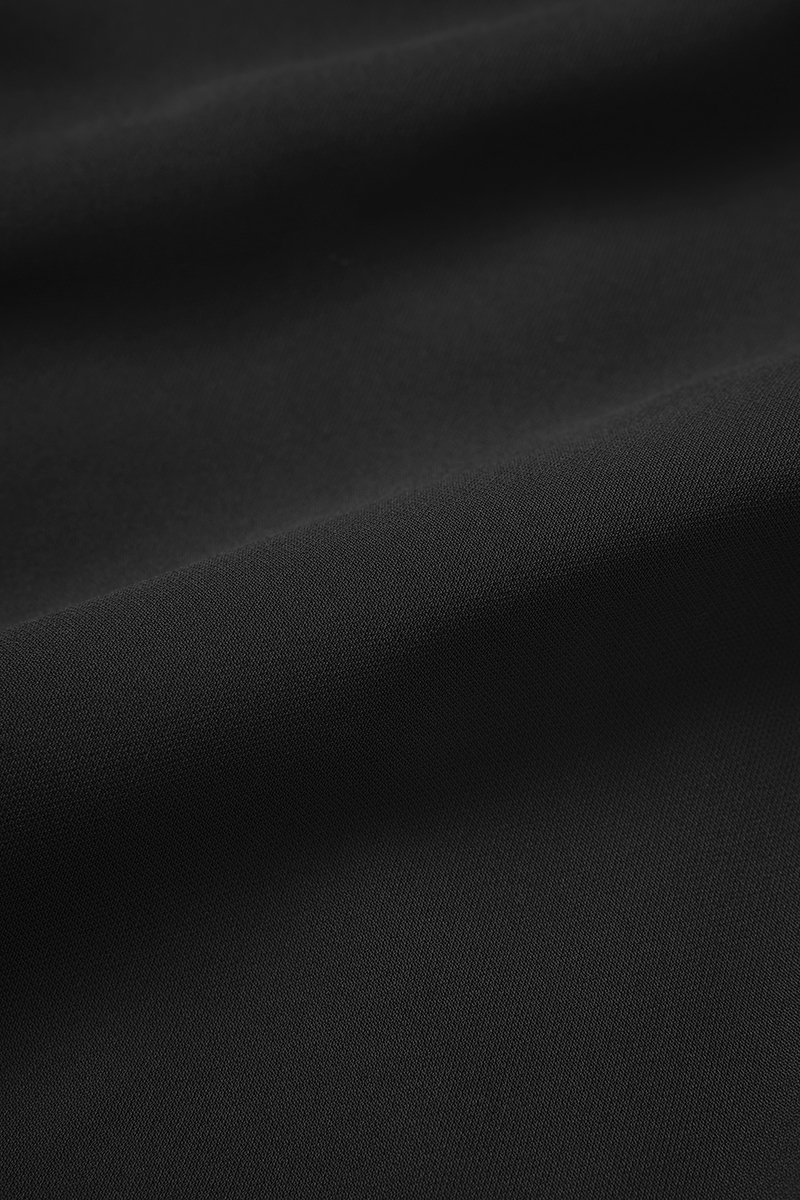 Ys&eacute;e Padded Asymmetrical Ruched Pencil Dress in Classic Black