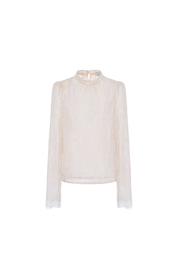 Morgan Lace Top in Iconic White