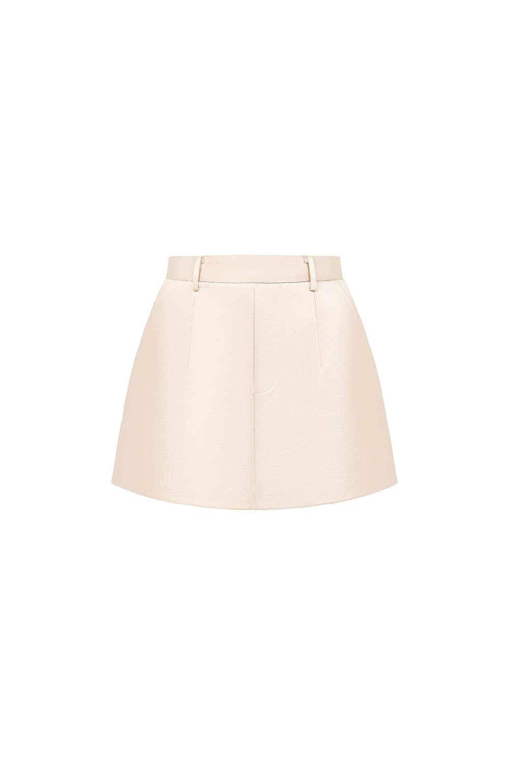 Andr&eacute;e Sateen Mini Skort in Champagne