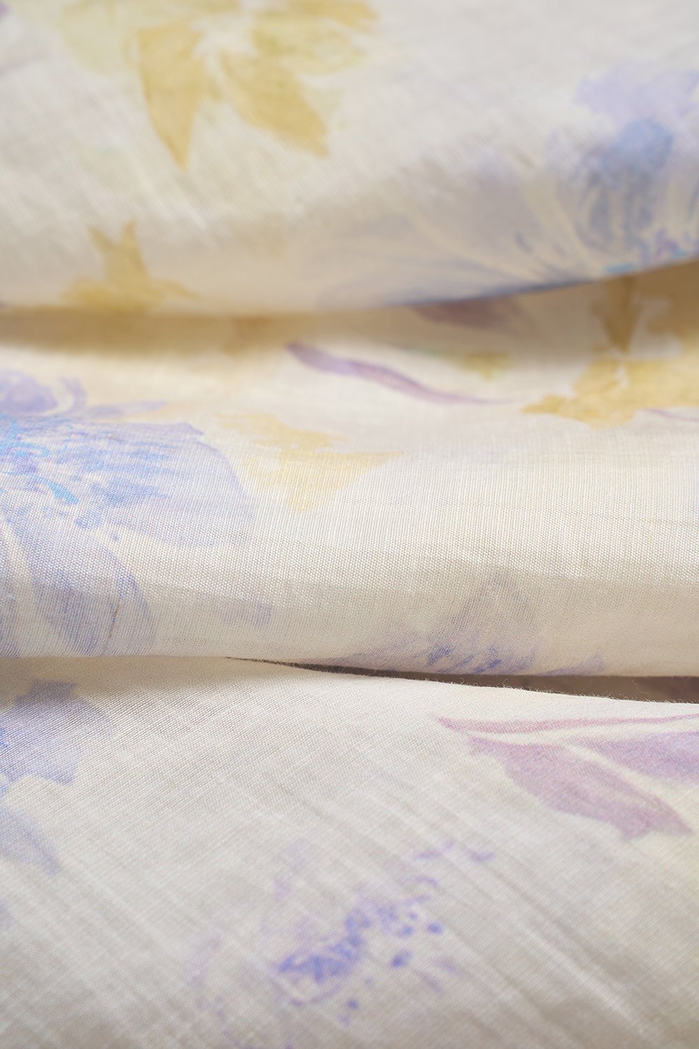 Annelise Sweetheart Balloon Sleeves Mini Dress in Blue Fleur de Voile