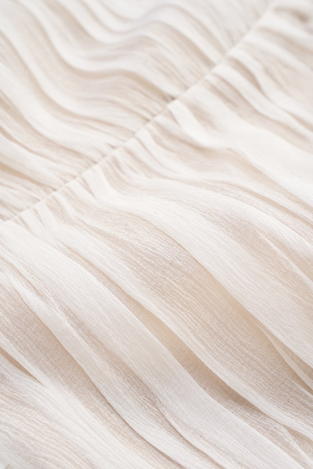 Anya Padded Ribbon Tie Halter Peplum Top in Iconic White