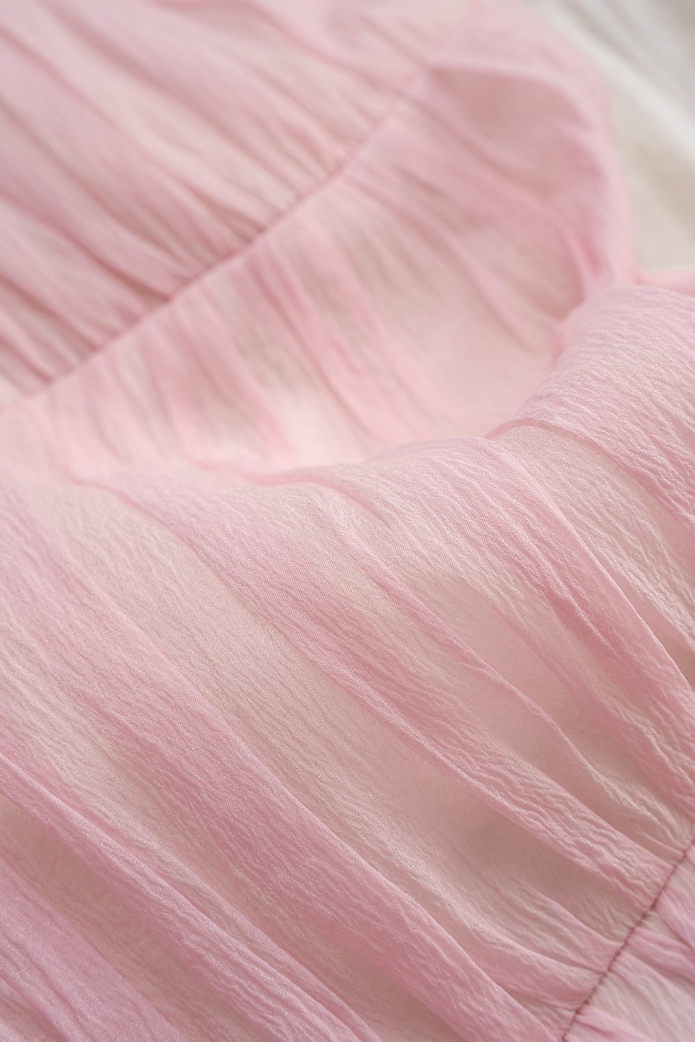 Anya Padded Ribbon Tie Halter Peplum Top in Lacey Pink