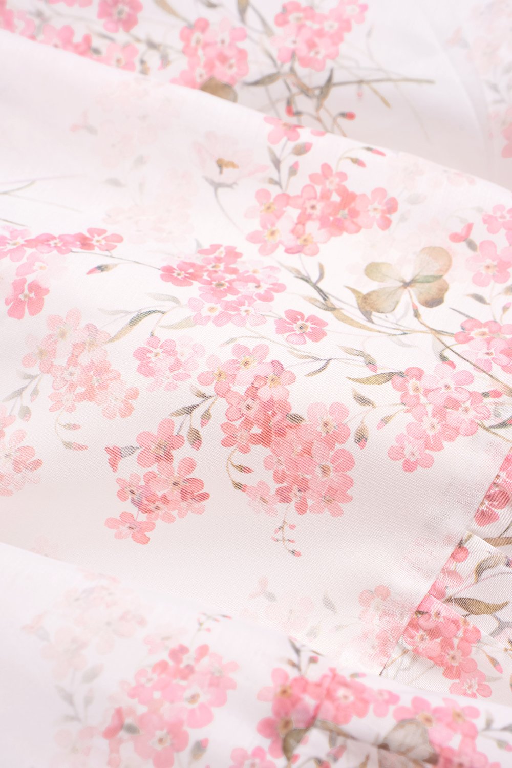 Belle Removable Ribbon Straps Bustier Tiered Maxi Dress in Fleurison Ros&eacute;e