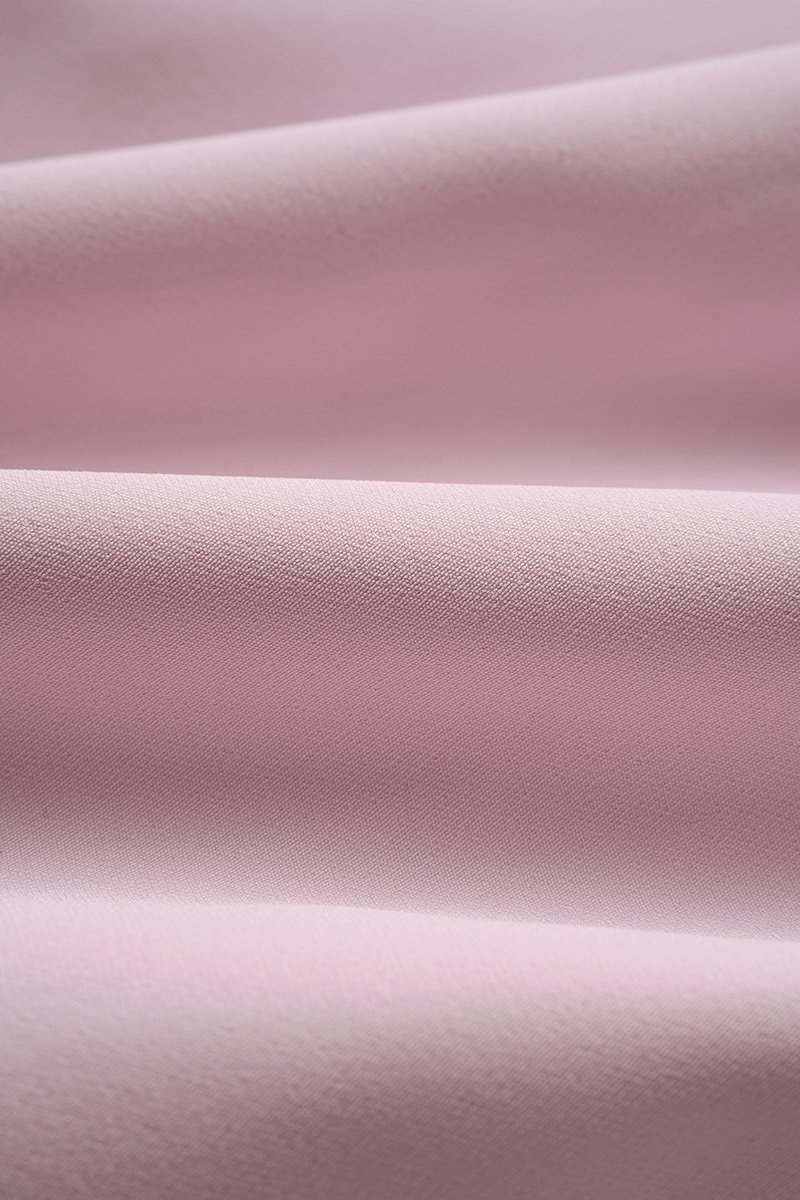 Grace Padded Ruched Mandarin Collar Pencil Dress in French Lavender