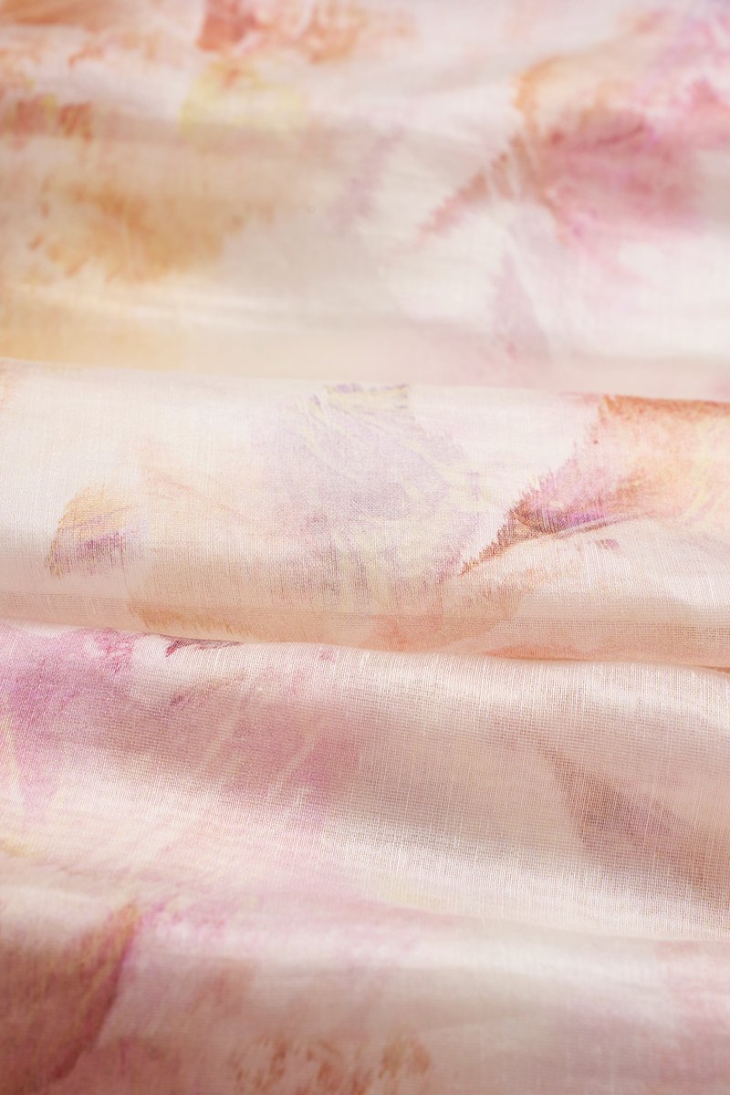 Leila Halter Maxi Dress with Belt in Feather Pink Po&eacute;me