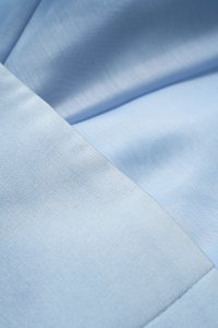 Astra Padded Straight Neckline Contrast Maxi Dress in Frost Blue