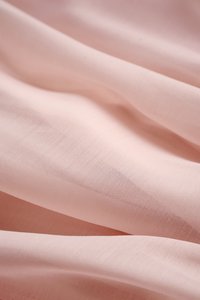 Brenna Straight Neck Flouncy Mini Dress in Whisper Pink