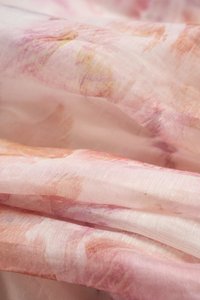 Calypso High Waist Midi Skirt in Feather Pink Po&eacute;me