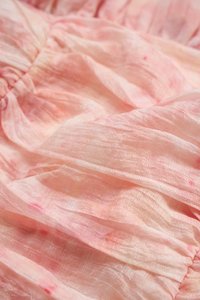 Eve Padded Off Shoulder Blouson in Blush Driftbloom