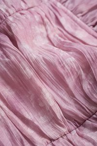 Eve Padded Off Shoulder Blouson in Purple Whisperveil