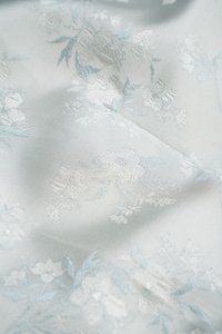 Jade Padded Halter Asymmetrical Cheongsam in Ice Frosted Garden